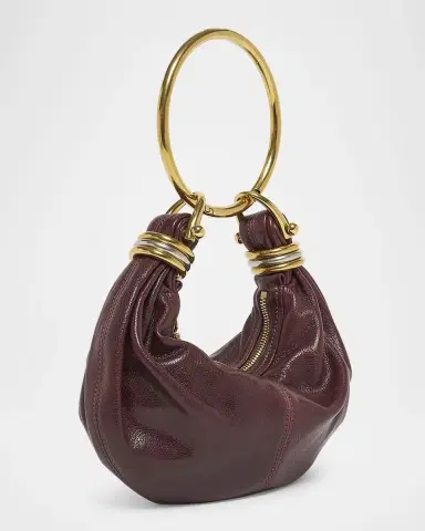 Chloé Brarcelet Mini Top-Handle Bag in Grained Leather | Thumbnail 2 Chloé Brarcelet Mini Top-Handle Bag in Grained Leather | Thumbnail 2