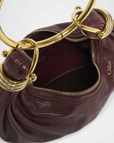 Chloé Brarcelet Mini Top-Handle Bag in Grained Leather | Thumbnail 3 Chloé Brarcelet Mini Top-Handle Bag in Grained Leather | Thumbnail 3