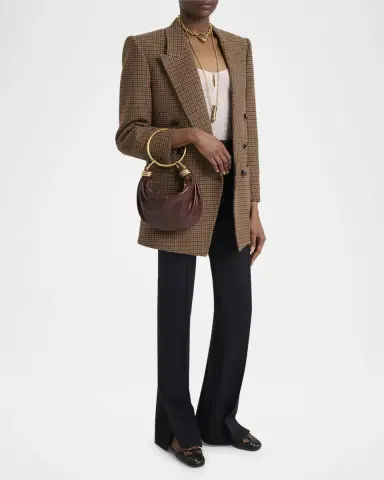 Chloé Brarcelet Mini Top-Handle Bag in Grained Leather | Thumbnail 4 Chloé Brarcelet Mini Top-Handle Bag in Grained Leather | Thumbnail 4