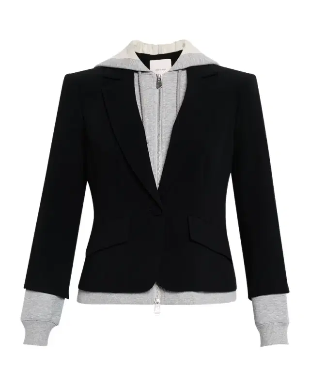Cinq a Sept Khloe Le Petit Zip-Front Blazer
