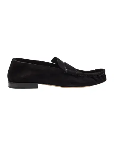The Row Calf Suede Slip-On Loafers | Thumbnail 1