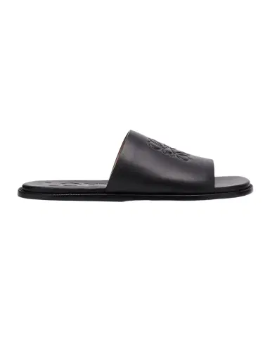 Loewe Men's Flex Anagram Soft Calfskin Slide Sandals | Thumbnail 1 Loewe Men's Flex Anagram Soft Calfskin Slide Sandals | Thumbnail 1