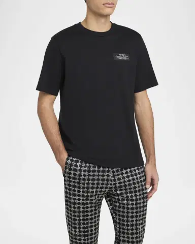 Amiri Men's Label Cotton T-Shirt | Thumbnail 4