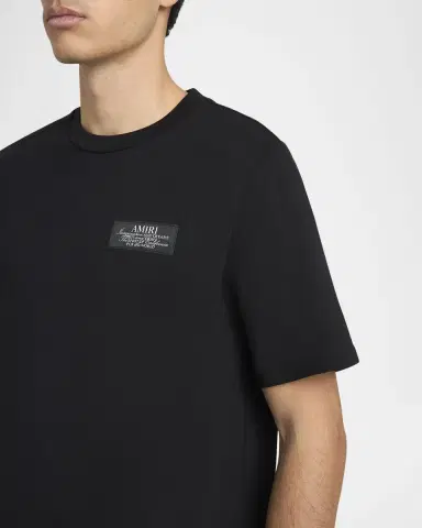 Amiri Men's Label Cotton T-Shirt | Thumbnail 5