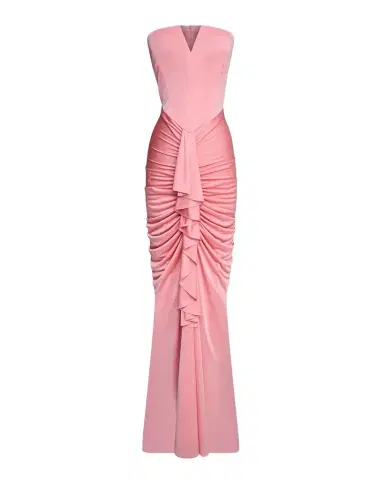 Et Ochs Selena Strapless Draped Glossy Jersey Gown | Thumbnail 1