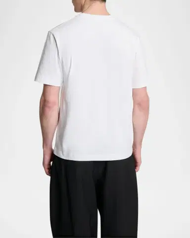 Jacquemus Men's Grosgrain Logo Crewneck T-Shirt | Thumbnail 3