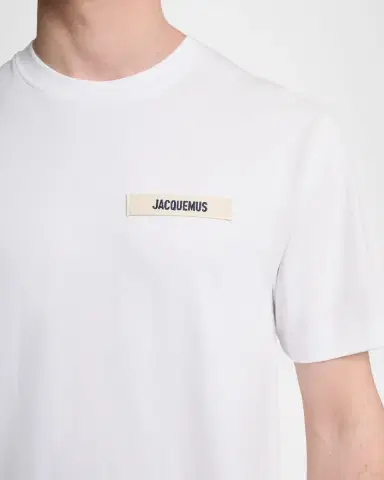 Jacquemus Men's Grosgrain Logo Crewneck T-Shirt | Thumbnail 5