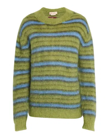 Marni Men 's Mohair Striped Sweater | Thumbnail 1