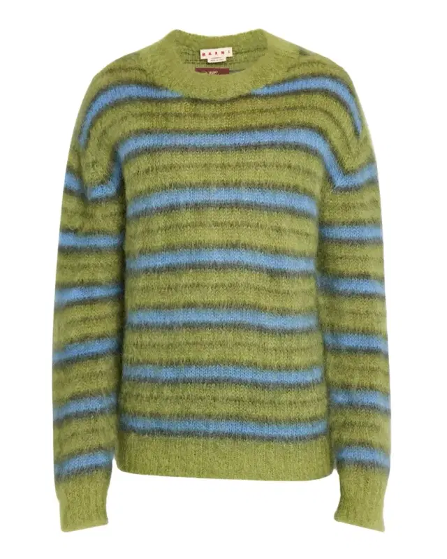 Men 's Mohair Striped Sweater