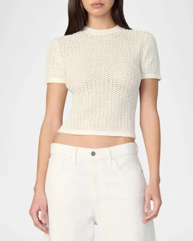 Joe's Jeans The Crochet Baby Tee | Thumbnail 4