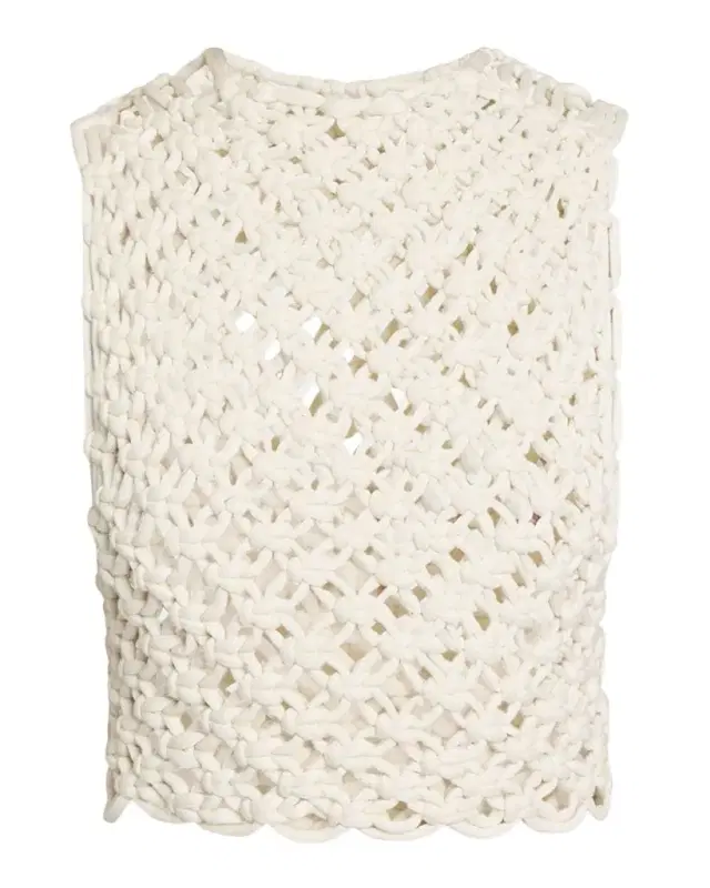 Macrame Sleeveless Crop Top