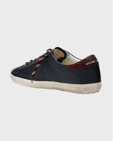 Golden Goose Men's Super-Star Leather Low-Top Sneakers | Thumbnail 2 Golden Goose Men's Super-Star Leather Low-Top Sneakers | Thumbnail 2