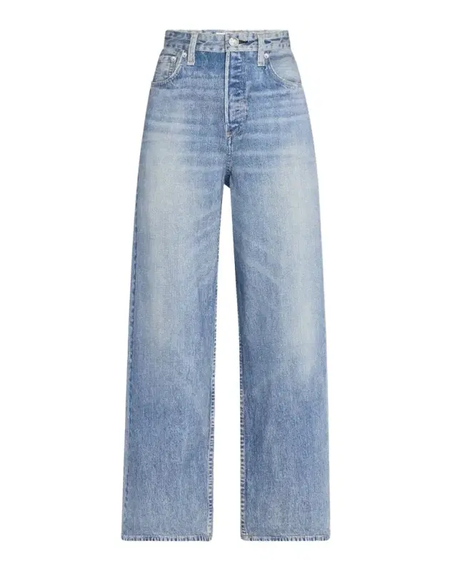 rag & bone rb Miramar Andi Cotton-Terry Ankle Jeans