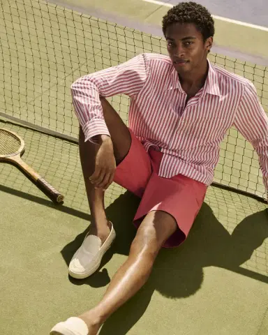 Vince Men's Hermosa Stripe Sport Shirt | Thumbnail 4 Vince Men's Hermosa Stripe Sport Shirt | Thumbnail 4