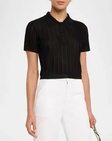 FRAME The Ribbed Polo Shirt | Thumbnail 4