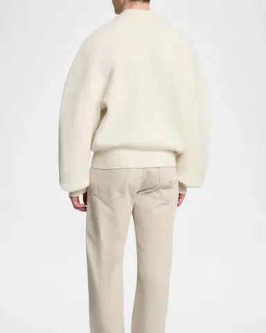 Jacquemus Men's Wool Oversized Cardigan | Thumbnail 3 Jacquemus Men's Wool Oversized Cardigan | Thumbnail 3