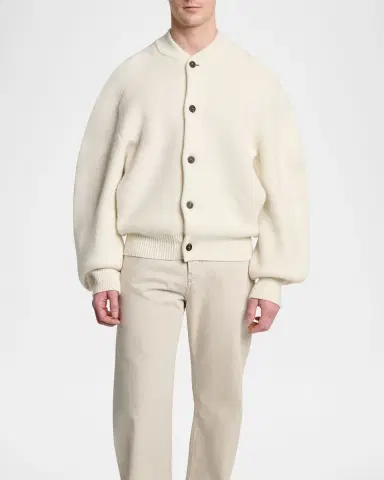 Jacquemus Men's Wool Oversized Cardigan | Thumbnail 4 Jacquemus Men's Wool Oversized Cardigan | Thumbnail 4