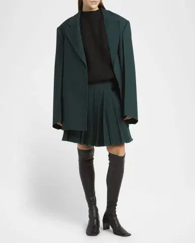Jil Sander Superfine Merino Wool Oversized Crewneck Sweater | Thumbnail 2