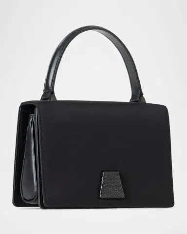 Akris Alice Crystal Trapezoid Satin Micro Top-Handle Bag | Thumbnail 3 Akris Alice Crystal Trapezoid Satin Micro Top-Handle Bag | Thumbnail 3