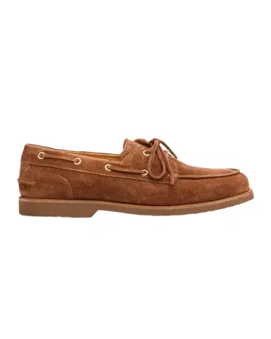 Brunello Cucinelli Men 's Suede Boat Shoes | Thumbnail 1