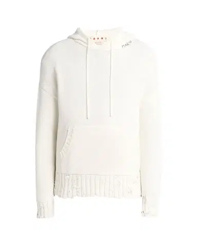 Marni Men's Distressed Knit Logo Hoodie | Thumbnail 1