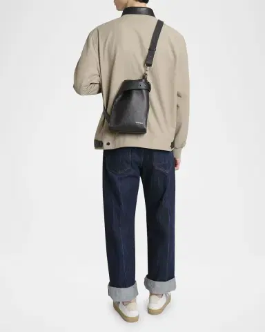 Givenchy Men's Small Belted Leather Crossbody Bag | Thumbnail 5