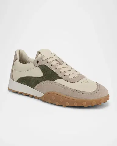 Vince Men's Pallisades Suede and Leather Runner Sneakers | Thumbnail 2 Vince Men's Pallisades Suede and Leather Runner Sneakers | Thumbnail 2
