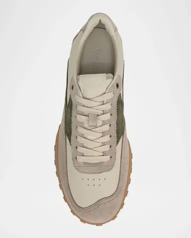 Vince Men's Pallisades Suede and Leather Runner Sneakers | Thumbnail 5 Vince Men's Pallisades Suede and Leather Runner Sneakers | Thumbnail 5