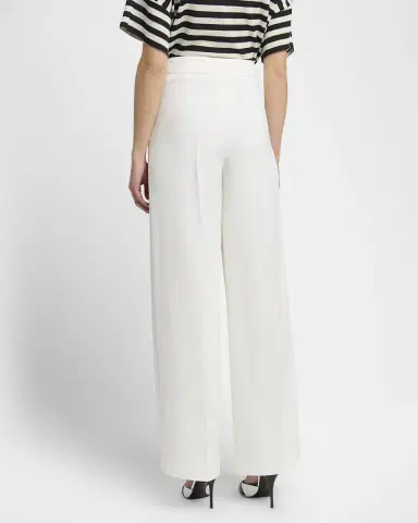 Giorgio Armani Wide Leg Silk Cady Trousers | Thumbnail 3