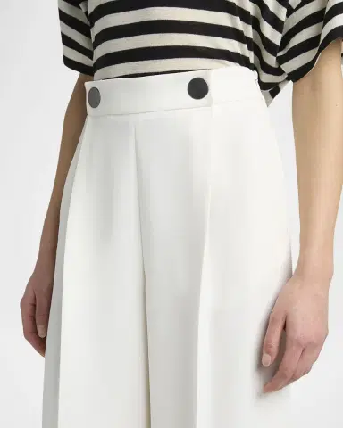 Giorgio Armani Wide Leg Silk Cady Trousers | Thumbnail 5