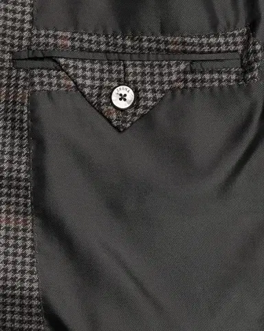 Zegna Men's Cashmere and Silk Houndstooth Check Sport Coat | Thumbnail 6