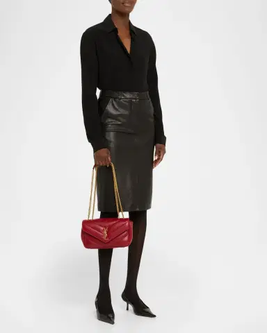 Saint Laurent Loulou Small YSL Shoulder Bag in Quilted Leather | Thumbnail 5 Saint Laurent Loulou Small YSL Shoulder Bag in Quilted Leather | Thumbnail 5