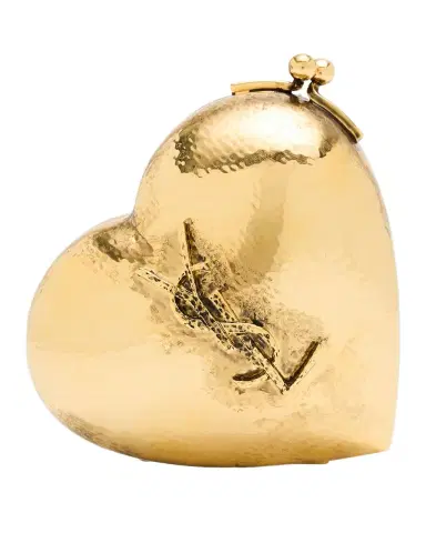 Saint Laurent Mini YSL Minaudiere in Brass | Thumbnail 1 Saint Laurent Mini YSL Minaudiere in Brass | Thumbnail 1