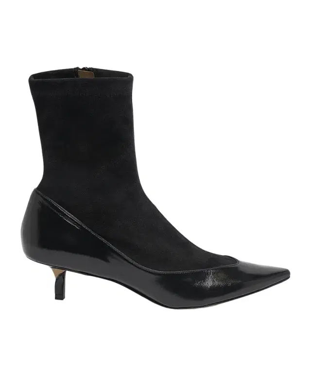 Jacquemus Les Bottines Tourni Leather-Suede Pumps