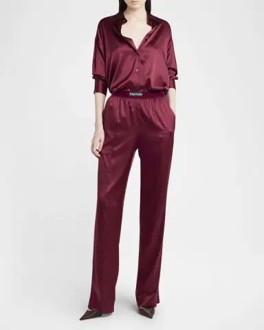 Tom Ford Button-Down Silk Shirt | Thumbnail 2 Tom Ford Button-Down Silk Shirt | Thumbnail 2
