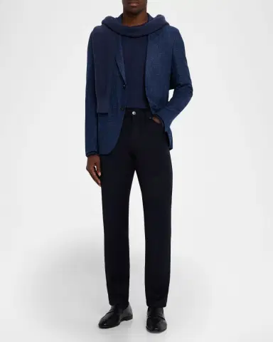 Zegna Men's Textured Winter Crossover Blazer | Thumbnail 2