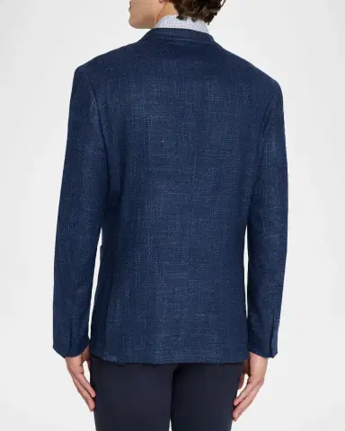 Zegna Men's Textured Winter Crossover Blazer | Thumbnail 3