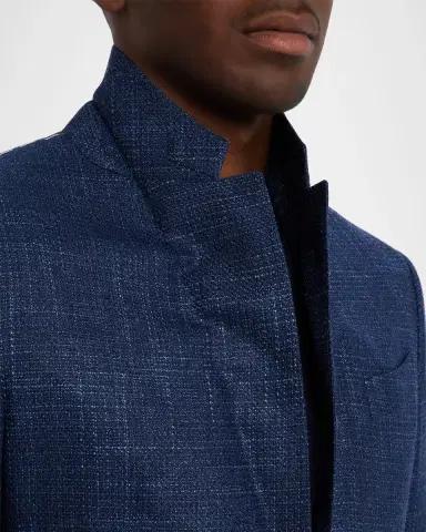 Zegna Men's Textured Winter Crossover Blazer | Thumbnail 7