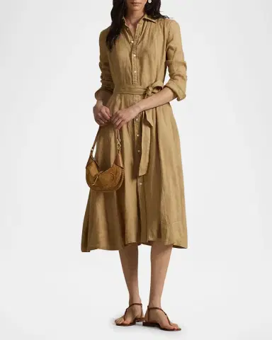 Polo Ralph Lauren Belted Linen Shirtdress | Thumbnail 2 Polo Ralph Lauren Belted Linen Shirtdress | Thumbnail 2