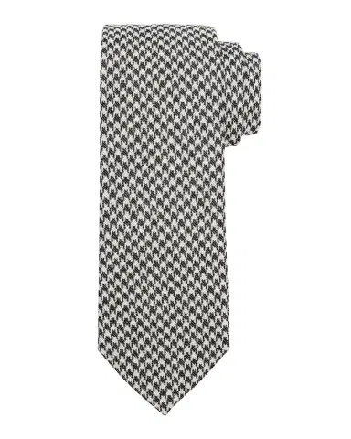 Zegna Men's Houndstooth Wool and Silk Tie | Thumbnail 1