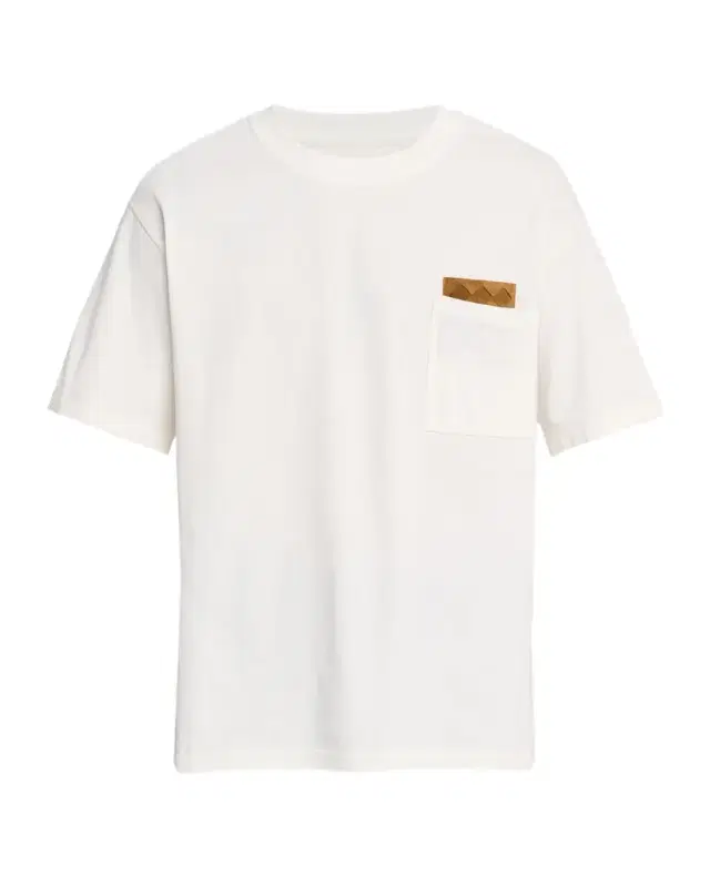 Bottega Veneta Men 's Pima Cotton Jersey Intrecciato-Pocket T-Shirt
