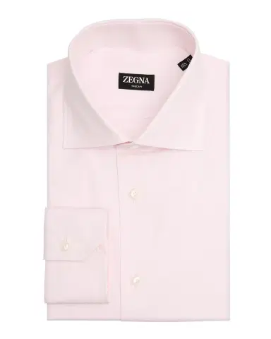 Zegna Men's Trecapi Cotton Micro-Structure Dress Shirt | Thumbnail 3