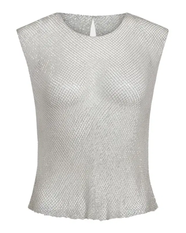 TWP Chloe Woven Mesh Top