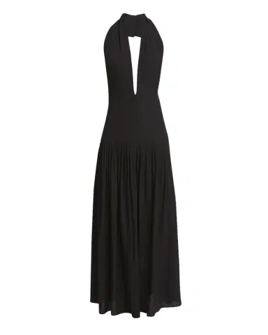 Proenza Schouler Tala Halter Viscose Georgette Dress | Thumbnail 1 Proenza Schouler Tala Halter Viscose Georgette Dress | Thumbnail 1