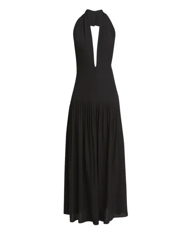 Proenza Schouler Tala Halter Viscose Georgette Dress