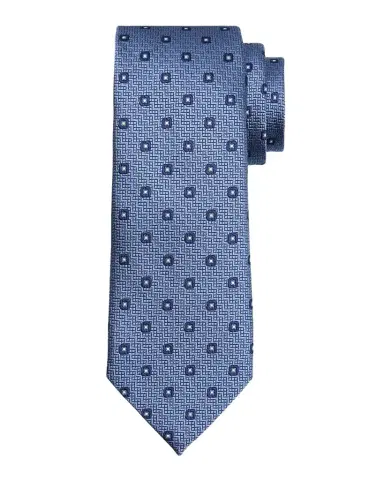 Zegna Men's Geometric Jacquard Silk Tie | Thumbnail 1