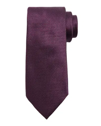 ZEGNA Men's Micro-Geometric Jacquard Silk Tie | Thumbnail 1