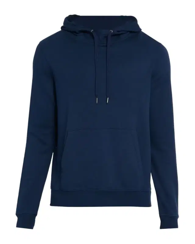 Derek Rose Men's Quinn Cotton Loopback Pullover Hoodie