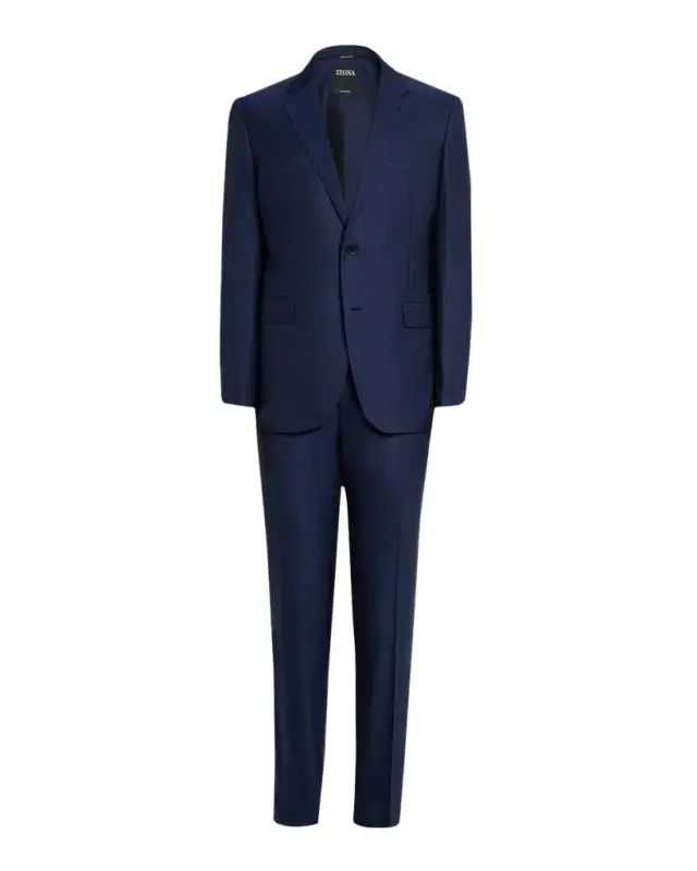 ZEGNA Men 's Wool Textured Two-Piece Suit