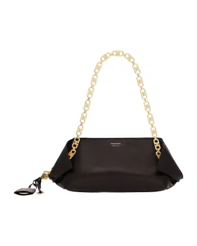 Ferragamo Scarf Smooth Leather Gancio Shoulder Bag | Thumbnail 1
